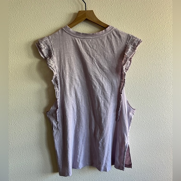 Pilcro Ruffle Raw Hem Tank Top - Picture 2 of 7